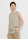 Loose casual sleeveless T-shirt