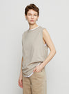 U-hals farveblok tanktop