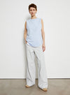 Loose casual sleeveless T-shirt