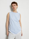 U-hals farveblok tanktop