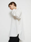 White Loose Coin Button Shirt