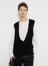 Cashmere Deep V-Neck Vest