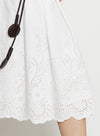 French Retro White Lace Skirt