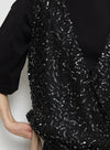 V-Neck Sequin Pullover Vest