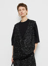 V-Neck Sequin Pullover Vest