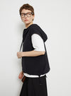 Half Zip Sleeveless Hooded Vest