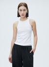 U-hals farveblok tanktop