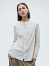 White Casual Long Staple Cotton Shirt