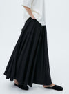 Black/Red Hepburn Pleated Skirt