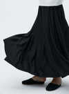 Black/Red Hepburn Pleated Skirt