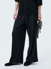 High Waisted Drape Wide Leg Pants