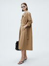 Windbreaker Style Medium Length Shirt Dress