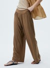 High Waisted Drape Wide Leg Pants