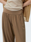 High Waisted Drape Wide Leg Pants