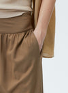 High Waisted Drape Wide Leg Pants