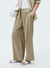 High Waisted Drape Wide Leg Pants