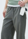 Vintage Drawstring Wide Leg Pants