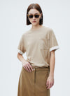 Double Layered Short Sleeved T-Shirt