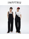 Loose Straight-Leg Overalls