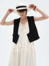 Big U-Neck Triple-Button Vest