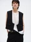 Big U-Neck Triple-Button Vest