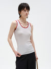 U-hals farveblok tanktop