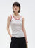 U-hals farveblok tanktop