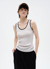 U-Neck Color Block Tank Top