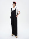 Loose Straight-Leg Overalls