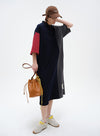 Loose Polo Half-Sleeve Dress