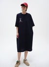 Slimming T-Shirt Dress - Band Theme