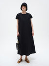 Black Short Sleeve T-Shirt Dress