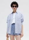 Summer Linen Striped Shirt