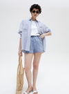 Linen Embroidered Shorts