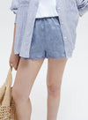 Linen Embroidered Shorts