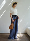 Linen High Waisted Wide Leg Pants