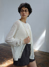 Linen Hollow Knit Cardigan