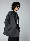 H-shape Silhouette Short Coat