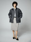 H-shape Silhouette Short Coat