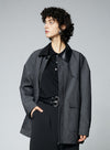 H-shape Silhouette Short Coat