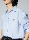 Lyocell Embroidered Long Sleeved Shirt