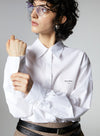 Lyocell Embroidered Long Sleeved Shirt