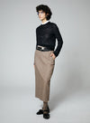 Classic Wool Suit Mid Length Skirt