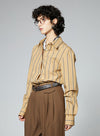 Retro Brown Striped Shirt