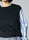 Retro Patchwork Pullover T-shirt