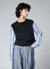 Retro Patchwork Pullover T-shirt