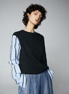 Retro Patchwork Pullover T-shirt