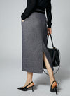 Classic Wool Suit Mid Length Skirt