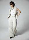 Sleeveless Linen Layered Vest