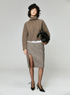 Knitted Yak Wool Turtleneck Sweater